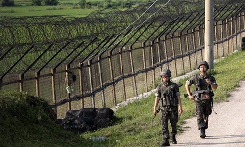 Hàn - Triều lại đấu súng gần biên giới Hàng rào quân sự ở Paju, biên giới liên Triều