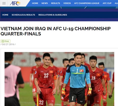 AFC khen U19 Việt Nam chơi 'mạnh mẽ và máu lửa' AFC khen U19 Việt Nam chơi 'mạnh mẽ và máu lửa'