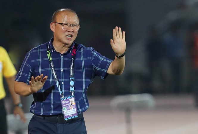 HLV Park Hang Seo kiên định mục tiêu nhất bảng AFF Cup 2018 HLV Park Hang Seo. Ảnh: Vnexpress