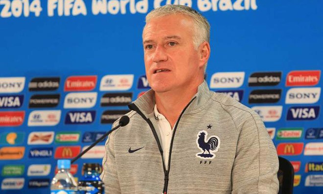 Deschamps bực trọng tài thiên vị... tuyển Pháp Didier Deschamps không vui với sự thiên vị của trọng tài