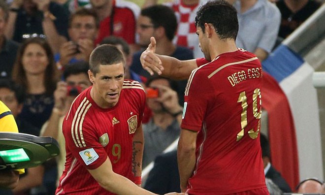 Hàng công thảm họa của Chelsea ở World Cup Torres và Diego Costa đã có một giải đấu thất vọng