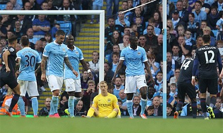 Man City đứt mạch toàn thắng ngay tại sân nhà Man City thất bại đầy cay đắng trước West Ham