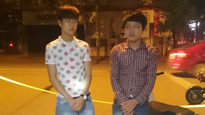 Bắt nhóm quái xế đua xe mừng bạn đi xuất khẩu Nguyễn Công Thành và Trần Đức Hoàng tại chốt Y5/141