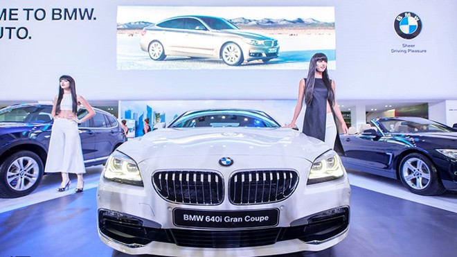 Vì sao Euro Auto giấu thông tin bị khởi tố? Một gian hàng triển lãm của BMW Euro Auto. Nguồn: Internet