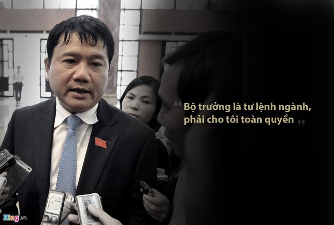 Những phát ngôn vô cùng ấn tượng của ông Đinh La Thăng Ngày 3/8/2011, ông Đinh La Thăng sau khi được Quốc hội khóa XIII phê chuẩn chức vụ Bộ trưởng Bộ Giao thông nói: "Tư lệnh ra chiến trường phải được toàn quyền quyết định chiến đấu, tiến hay lùi, nếu chờ xin phép thủ trưởng ở nhà thì sẽ lỡ cơ hội"