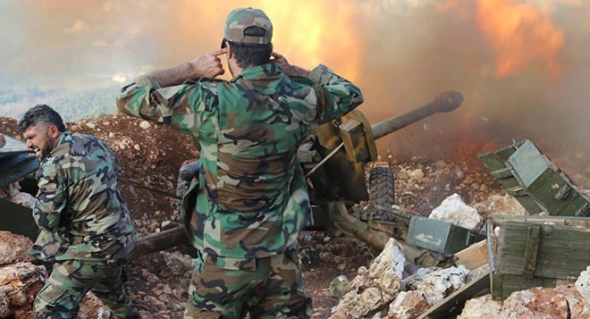 Bản tin 20H: Syria tiêu diệt 400 phiến quân IS, giành lại Palmyra Lực lượng quân đội Syria. (Nguồn: AP)