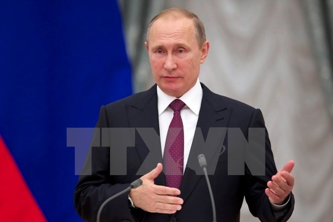 Bản tin 20H: Putin hoãn thăm Pháp sau đề xuất thảo luận về Syria Tổng thống Nga Vladimir Putin. Nguồn: EPA/TTXVN.