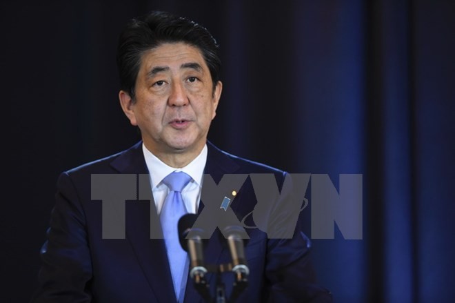 Bản tin 14H: Quốc hội Nhật Bản thông qua TPP Thủ tướng Nhật Bản Shinzo Abe. (Nguồn: AFP/TTXVN)