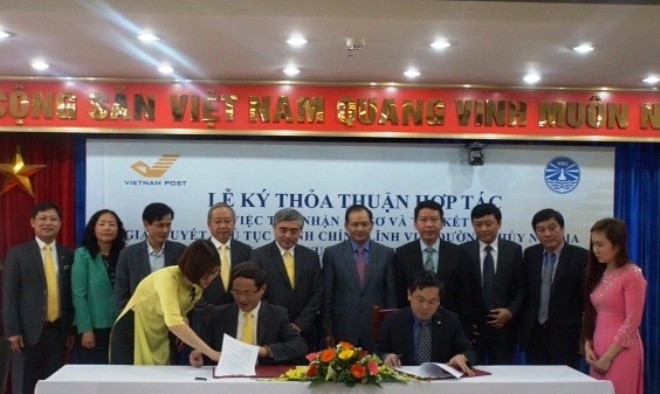 400.000 thủ tục đường thuỷ sẽ thực hiện qua bưu điện Hình ảnh lễ ký kết