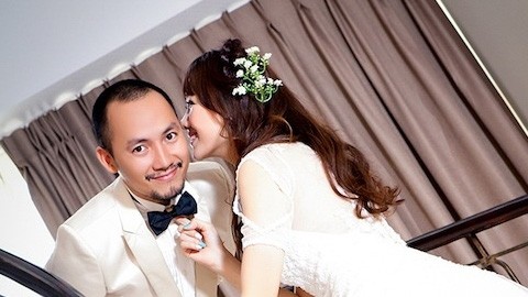 Tiến Đạt từng 'đổ vỡ' trước khi đến với Hari Won Tiến Đạt bên Hari Won.Ảnh: Internet.