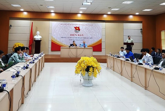 Cán bộ Đoàn cần tránh hoạt động hình thức Đông đảo đoàn viên, thanh niên tham gia Diễn đàn “Phong cách cán bộ Đoàn thanh niên thời kỳ mới”.