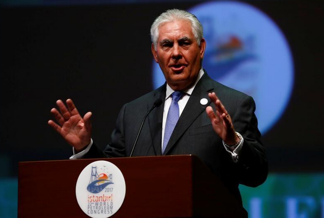 Ngoại trưởng Mỹ Tillerson: Tôi không đi đâu cả Ngoại trưởng Mỹ Rex Tillerson. Ảnh: Reuters