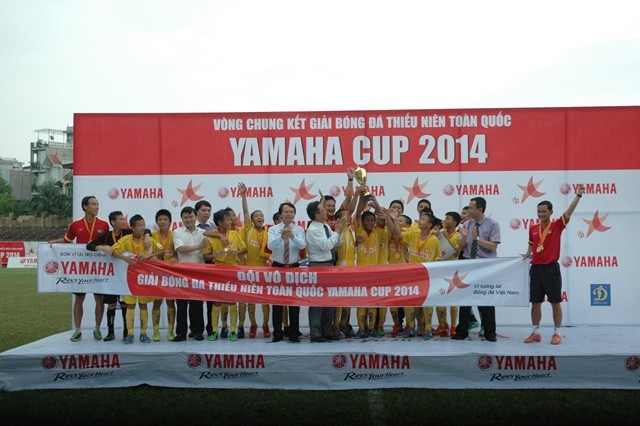 U13 SLNA bay đi Nhật du đấu U13 SLNA đăng quang xứng đáng
