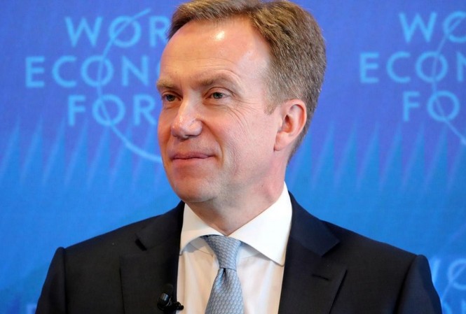 Khủng hoảng phủ bóng Davos Chủ tịch Diễn đàn Kinh tế thế giới Borge Brende tại cuộc họp báo trước thềm sự kiện sắp diễn ra ở Davos. (Ảnh: Denis Balibouse)