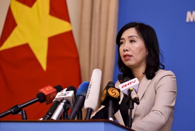 Việt Nam gửi công hàm yêu cầu Indonesia thả 12 ngư dân Người Phát ngôn Bộ Ngoại giao Việt Nam Lê Thị Thu Hằng