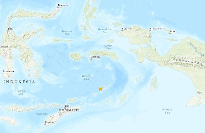 Động đất rúng động Indonesia, Đại sứ quán Việt Nam khuyến cáo công dân Tâm chấn trận động đất nằm ở độ sâu 220km