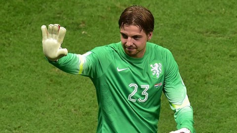 Tim Krul 'nắn gân' Argentina trước trận bán kết Tim Krul là người hùng của Hà Lan trong trận đấu với Costa Rica.