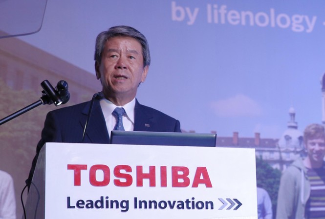 Toshiba sẽ đầu tư thêm 1 tỷ USD vào Đông Nam Á Ông Hisao Tanaka, Chủ Tịch kiêm Giám Đốc Điều Hành của Tập Đoàn Toshiba.