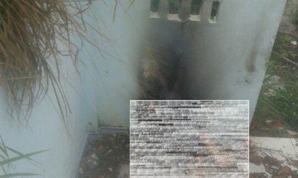 Tá hỏa thấy xác phụ nữ cột tay, cháy đen trong nhà hoang Hiện trường vụ việc.