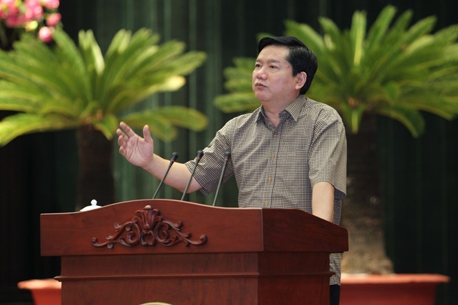 'Cướp giật đa phần là người địa phương, nghiện hút' Bí thư Đinh La Thăng đề nghị Công an Thành phố phải quyết liệt hơn nữa trong việc trấn áp tội phạm - Ảnh: Châu Thành/Xing