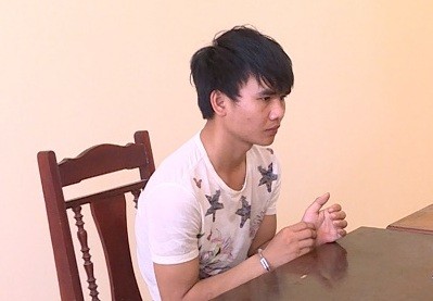 Bắt nghi phạm dùng dao đâm 3 người thương vong Đối tượng Kim tại cơ quan điều tra. Ảnh: Công an Hưng Yên.