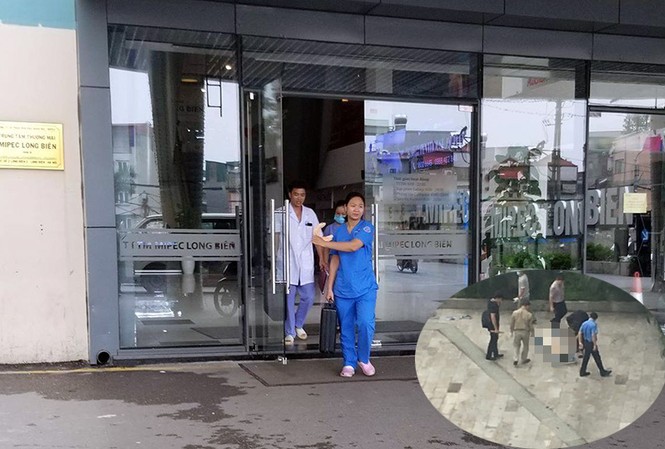 Phát hiện thi thể nam thanh niên tại bãi cỏ trung tâm thương mại Tòa nhà và nơi xảy ra vụ việc.