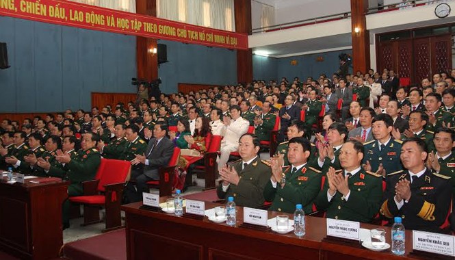 Đại tướng Trần Đại Quang: Nhiệm vụ quốc phòng - an ninh rất nặng nề Quang cảnh lễ khai giảng.
