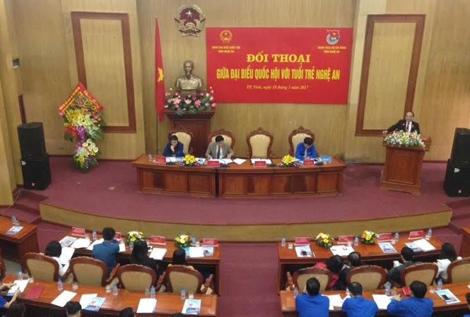 Đại biểu Quốc hội đối thoại với tuổi trẻ Nghệ An Đại biểu Quốc hội đối thoại với tuổi trẻ Nghệ An