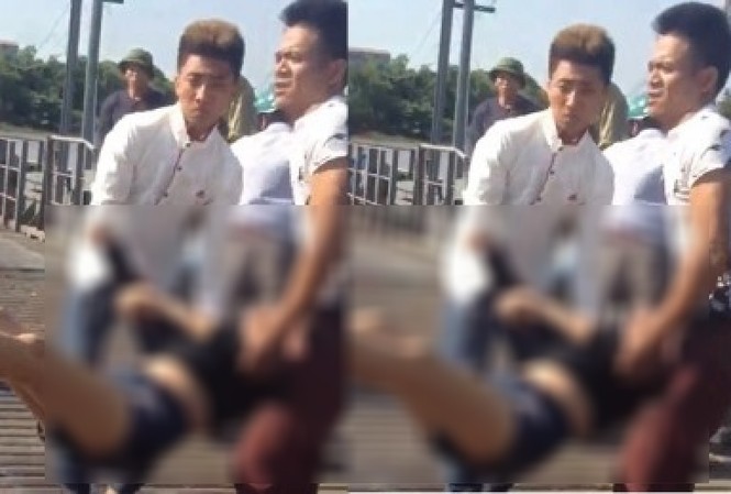 Thiếu nữ tử vong ở cầu phao: Ám ảnh thói 'chơi ngông' của giới trẻ Người dân vớt được thi thể thiếu nữ xấu số.