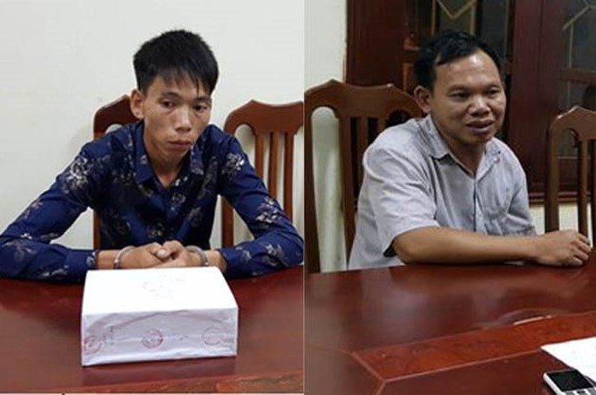Lạng Sơn: Bắt 2 đối tượng buôn bán 6 bánh ma túy Hai đối tượng Thi và Nghị cùng tang vật tại cơ quan công an Lạng Sơn *ảnh: TL