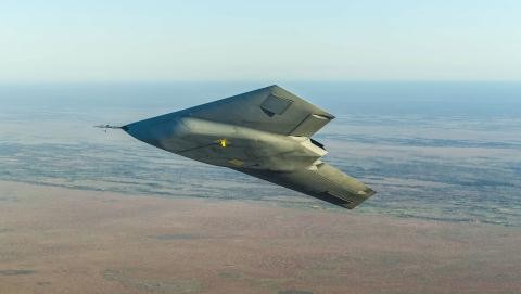 Tiết lộ khả năng 'siêu tàng hình' của UCAV Taranis UCAV Taranis trong chuyến bay thử thành công hồi tháng 8/2013.