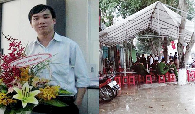 Phó phòng ngân hàng đâm chết bố đã tạm nghỉ việc trước khi gây án Nghi phạm Trương Mạnh Tuấn và hiện trường gây án