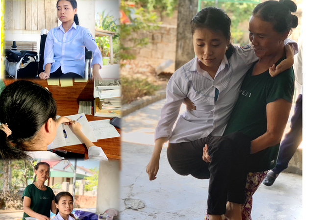 12 năm thực hiện giấc mơ giảng đường trên đôi chân của mẹ 12 năm thực hiện giấc mơ giảng đường trên đôi chân của mẹ