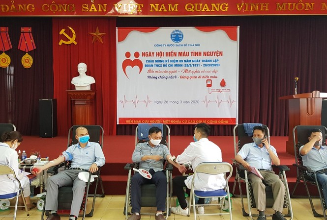 Đoàn Thanh niên Công ty nước sạch số 2 Hà Nội lan tỏa hiến máu tình nguyện Đoàn Thanh niên Công ty nước sạch số 2 Hà Nội lan tỏa hiến máu tình nguyện