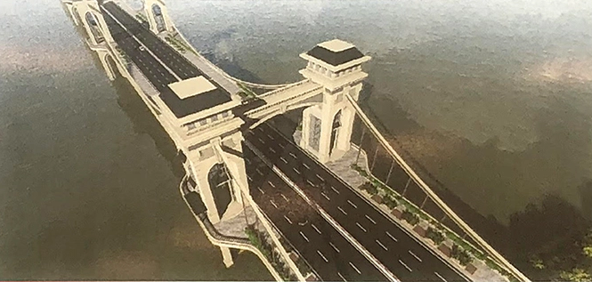 Báo cáo Thành ủy Hà Nội phương án xây cầu Trần Hưng Đạo vượt sông Hồng Thiết kế cầu Trần Hưng Đạo vượt sông Hồng