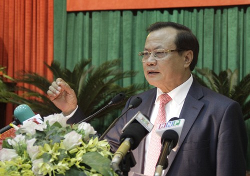 Nguyên Bí thư Hà Nội: 'Công việc của Thủ đô nhiều như nước sông Hồng' Ông Phạm Quang Nghị đã có 10 năm làm Bí thư Thành ủy Hà Nội. Ảnh: Võ Hải.