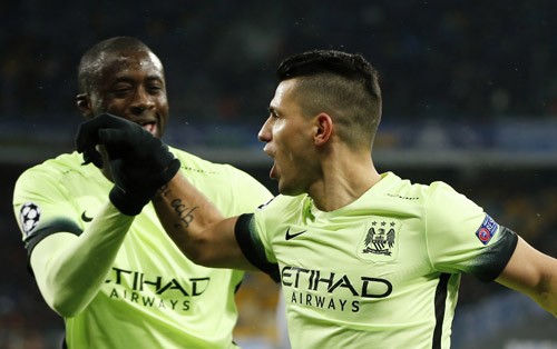 Man City thắng đậm lượt đi, đặt một chân vào tứ kết Man City đang có bước tiến thuận lợi tại Champions League mùa này. Ảnh: Reuters.