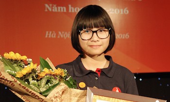Nữ sinh nhút nhát giành quán quân Olympic tiếng Anh TP Hà Nội Nữ sinh nhút nhát giành quán quân Olympic tiếng Anh TP Hà Nội