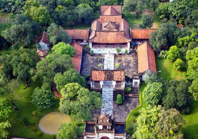 Triển lãm ảnh “Cổ Loa xưa và nay” Tác phẩm "Kiến trúc đền Thượng" của tác giả Trần Tuấn Anh đạt giải Nhất (ảnh BTC)