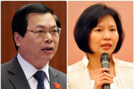 Kỷ luật ông Vũ Huy Hoàng và Thứ trưởng Hồ Thị Kim Thoa Ông Vũ Huy Hoàng và bà Hồ Thị Kim Thoa