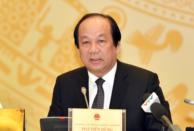 Một năm chỉ được thanh tra, kiểm tra doanh nghiệp 1 lần Bộ trưởng, Chủ nhiệm VPCP Mai Tiến Dũng.