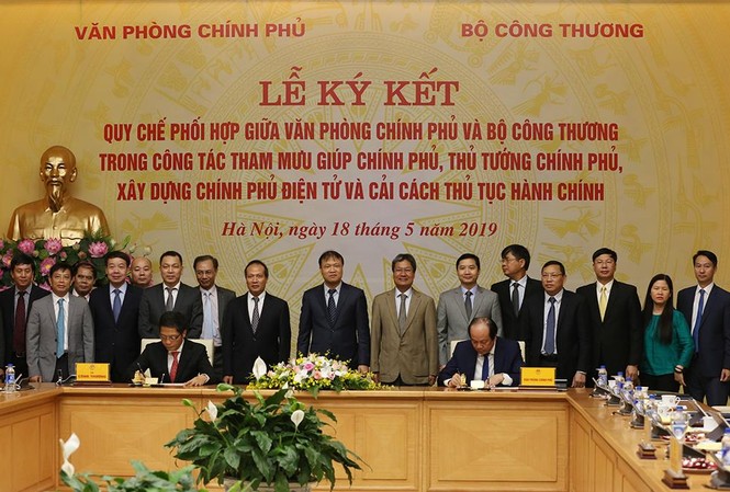 Văn phòng Chính phủ và Bộ Công thương ký kết Quy chế phối hợp VPCP và Bộ Công thương ký kết Quy chế phối hợp