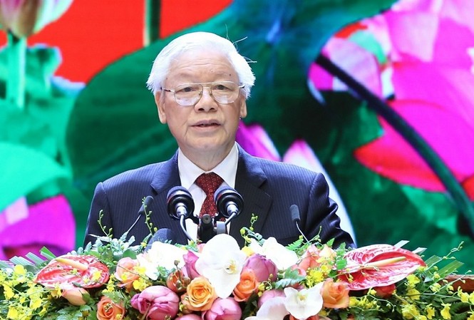 Di chúc của Chủ tịch Hồ Chí Minh soi sáng con đường đi tới tương lai Tổng Bí thư, Chủ tịch nước Nguyễn Phú Trọng (ảnh Như Ý)