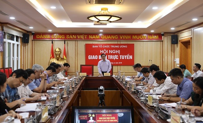 Chú trọng rà soát nhân sự tái cử và giới thiệu những nhân tố mới Ông Phạm Minh Chính, Trưởng Ban Tổ chức T.Ư kết luận hội nghị (ảnh BTC)