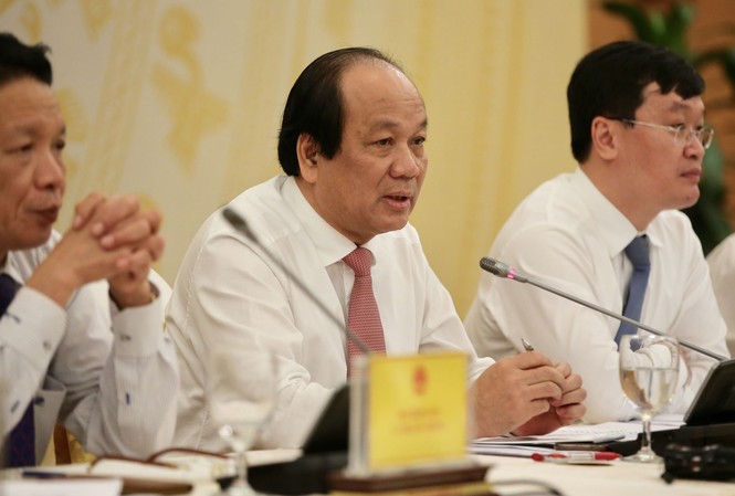 Ô nhiễm không khí Hà Nội 'chỉ có lúc và có nơi' Bộ trưởng, Chủ nhiệm VPCP Mai Tiến Dũng. Ảnh: Mạnh Thắng