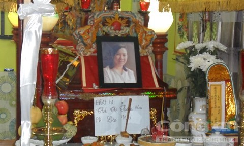 'Vợ tôi bị bắn chết khi đang mang thai 3 tháng' Di ảnh của chị Mai