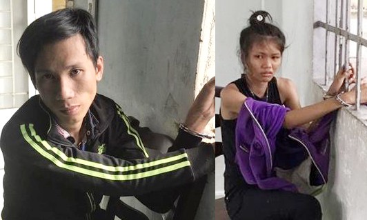 Đôi tình nhân lên kế hoạch đánh, cướp xe ôm táo tợn Nghi can Huỳnh Thanh Phong và Lê Bích Nhi tại CQĐT