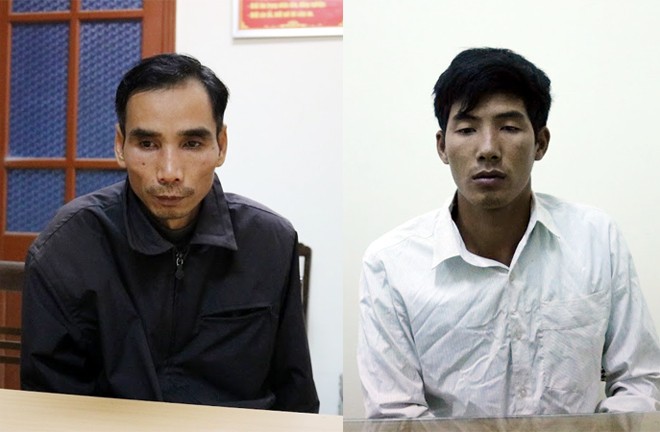 Hai tên trộm cạy cửa dùng xà beng phá két trộm vàng Lưu Quang Vinh, Nguyễn Thanh Tùng tại cơ quan điều tra