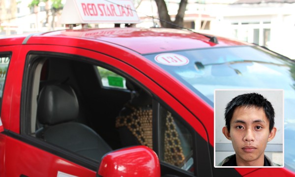 Hàng chục cảnh sát truy đuổi tên cướp taxi trên quốc lộ Đối tượng Huy cùng chiếc xe taxi bị đánh cắp