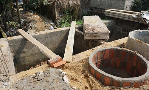 Nhiều nghi vấn án mạng về bộ hài cốt phụ nữ trong bể phốt Nơi phát hiện hài cốt phụ nữ